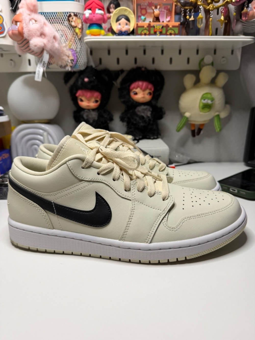Nike Air Jordan 1 Low Coconut Milk Black White Sneakers Women’s 11.5 / Men’s 10